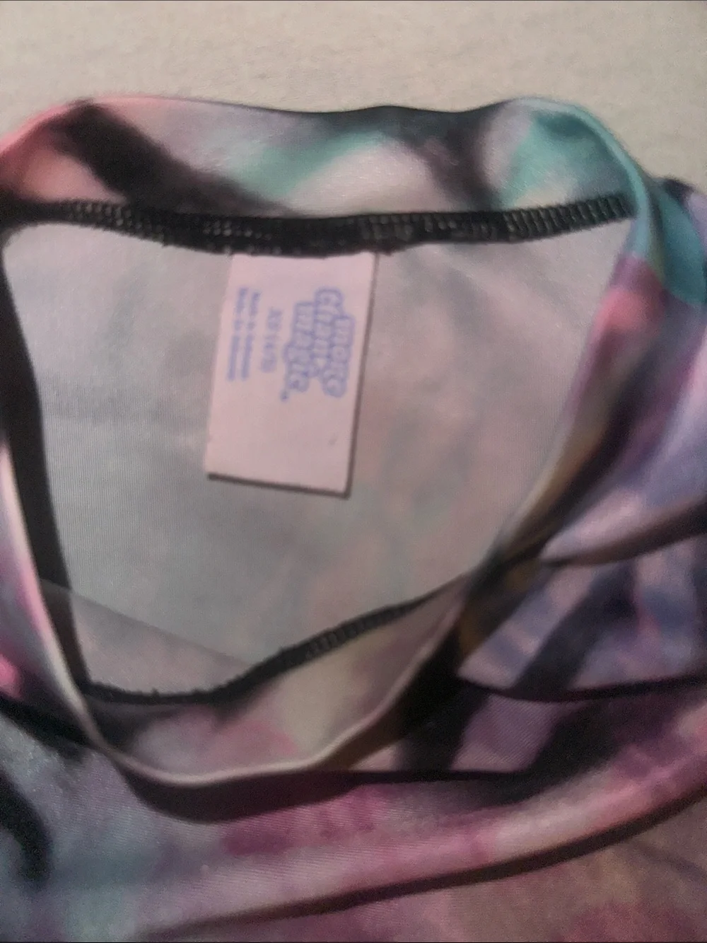 Kids Size 4/5 Tie-Dye Pastel Crop Top with Side Knot -